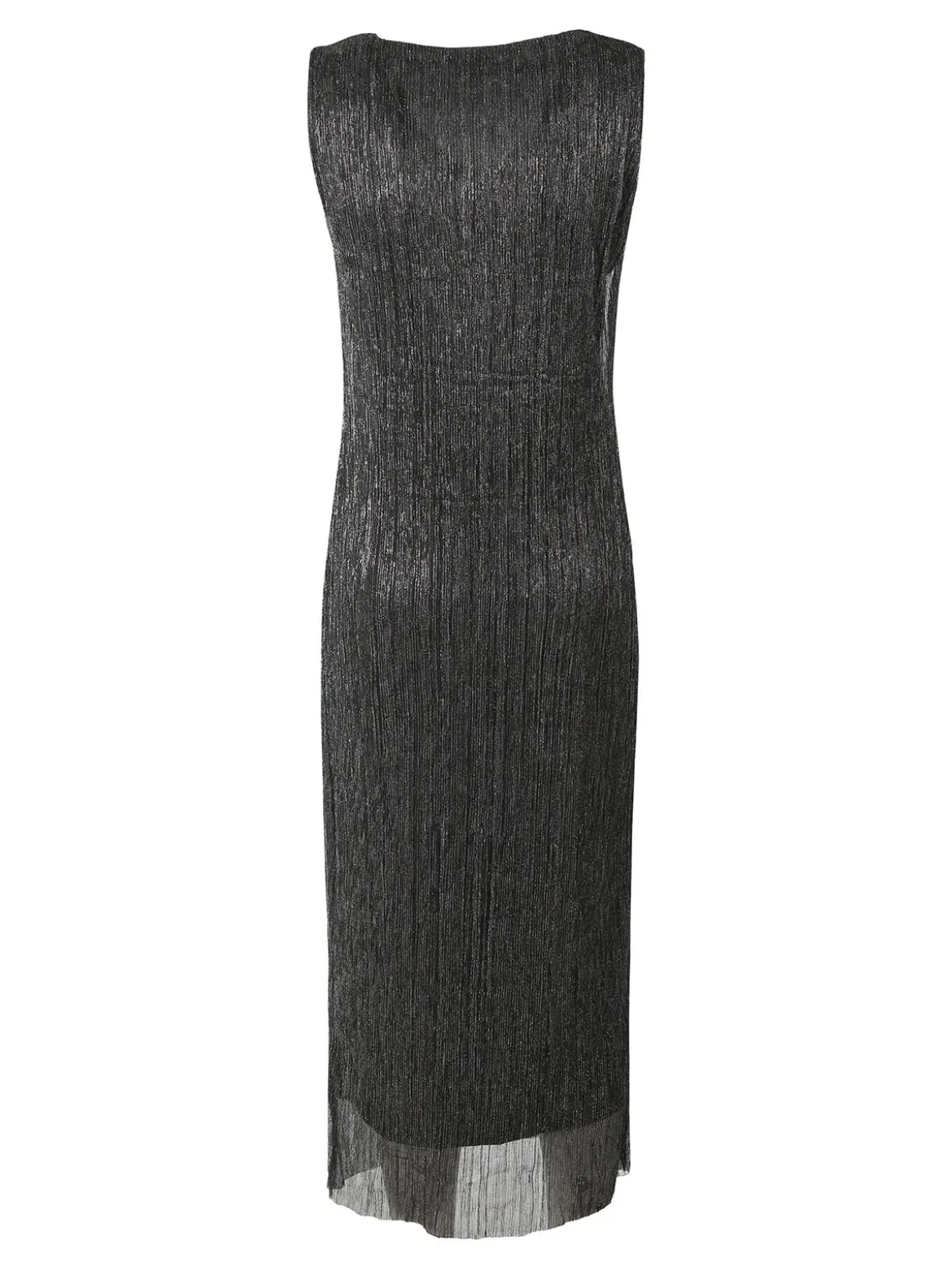 Sweet Miss Abito lungo da donna in lurex senza maniche - argento