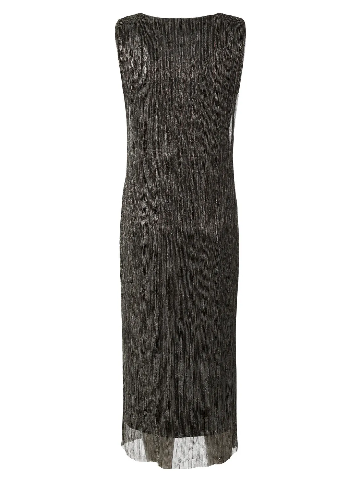 Sweet Miss Abito lungo da donna in lurex senza maniche - marrone