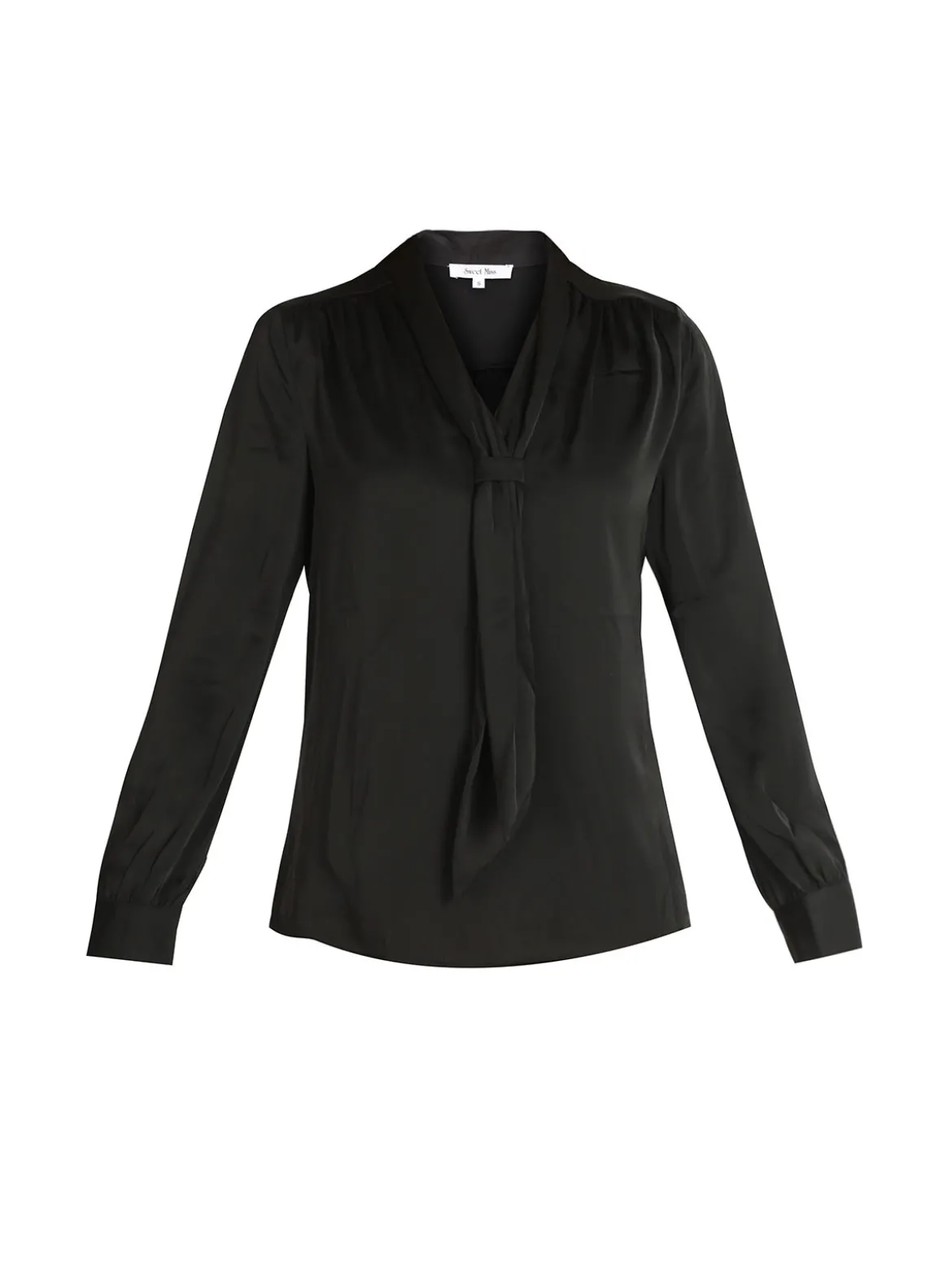 Sweet Miss Blusa donna in raso con cravatta