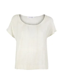 Sweet Miss Blusa donna misto lino a maniche corte