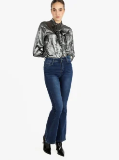 Sweet Miss Camicia donna a maniche lunghe effetto cangiante