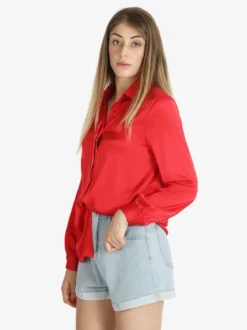 Sweet Miss Camicia donna in raso con colletto