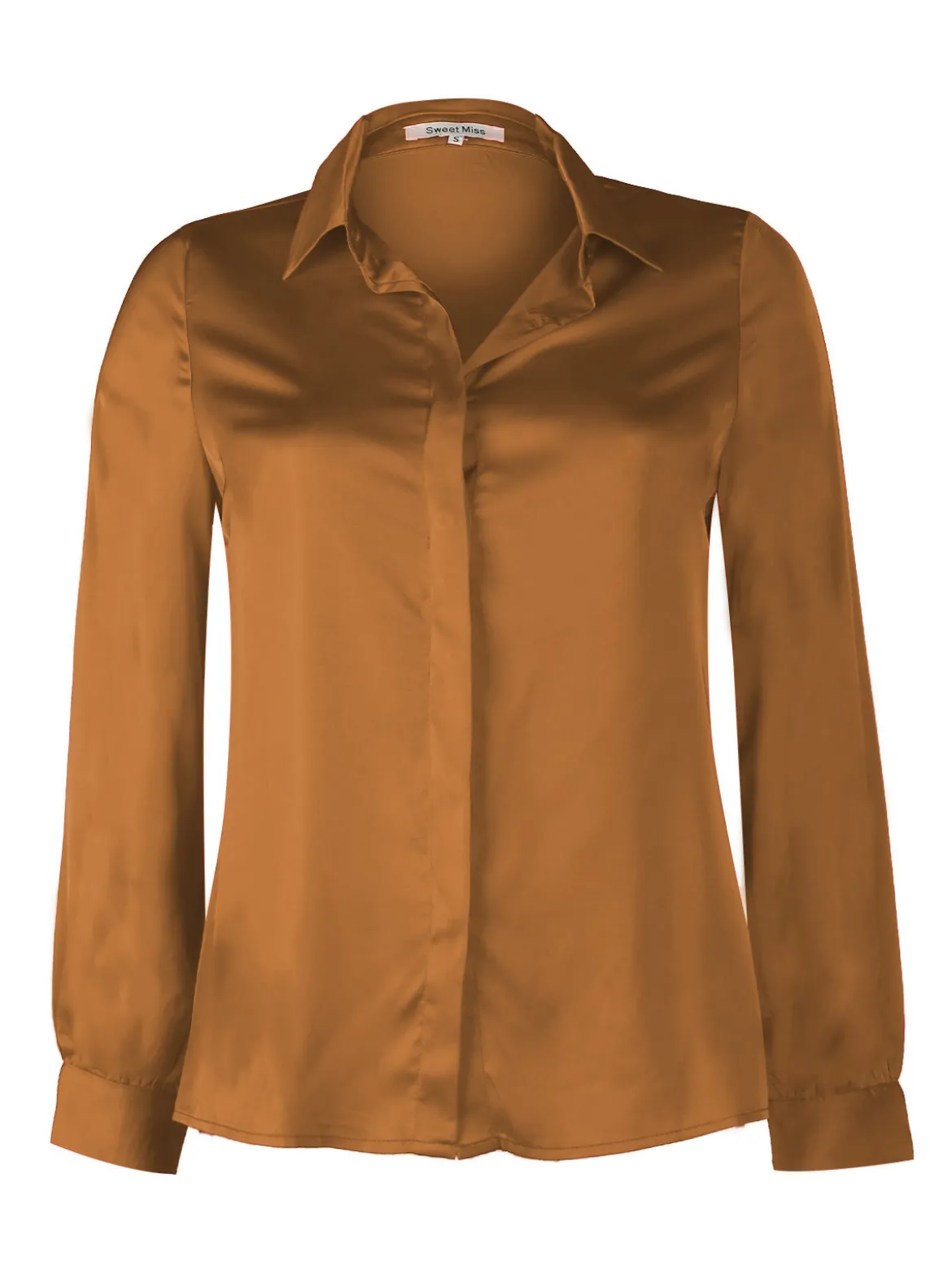Sweet Miss Camicia donna in raso con colletto