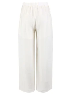Sweet Miss Pantaloni donna a gamba larga - bianco