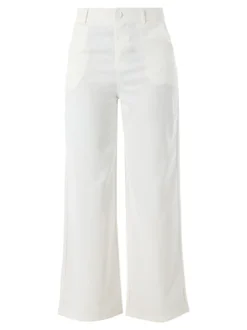 Sweet Miss Pantaloni donna a palazzo - bianco