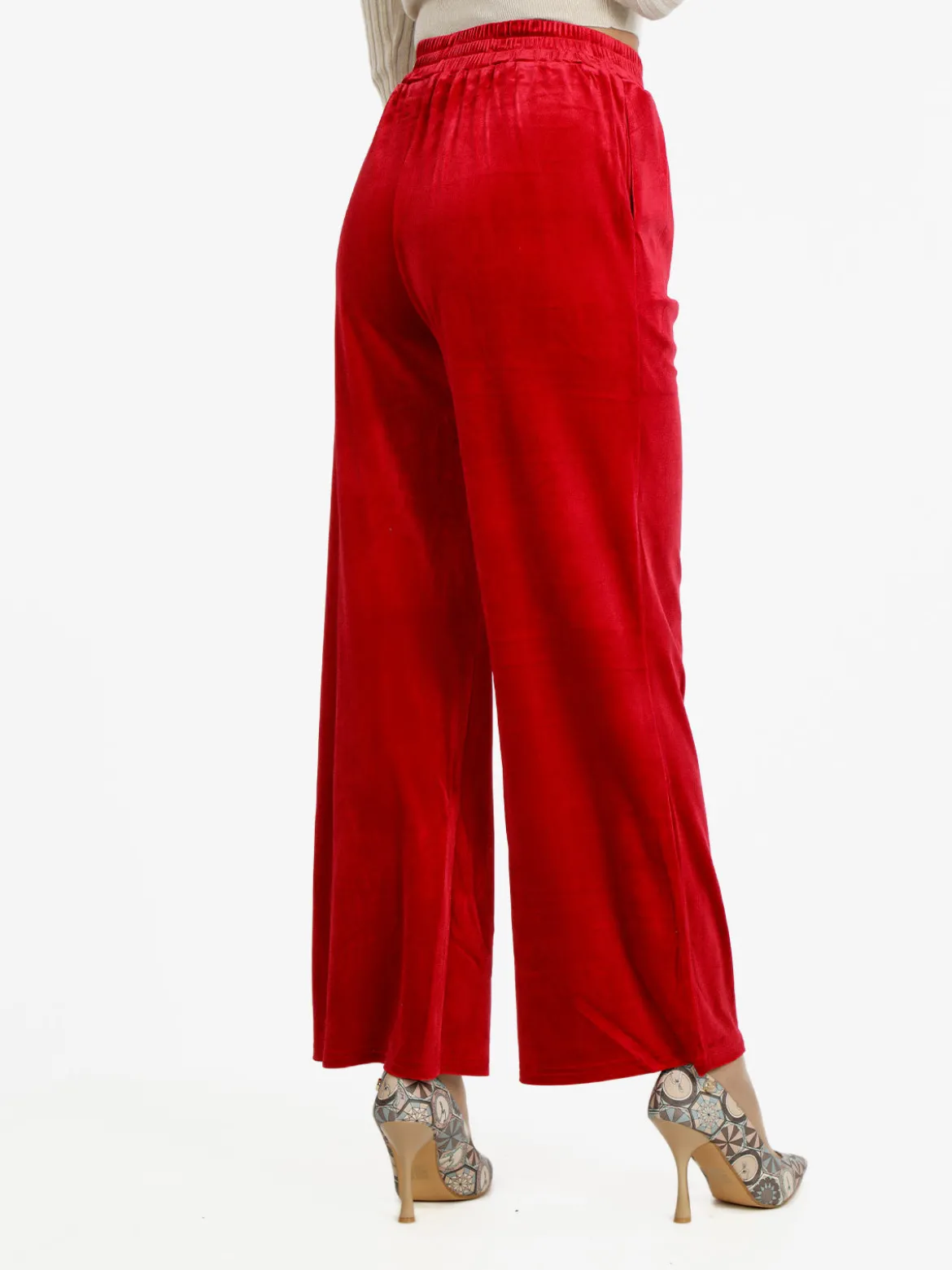 Sweet Miss Pantaloni donna in velluto a gamba larga