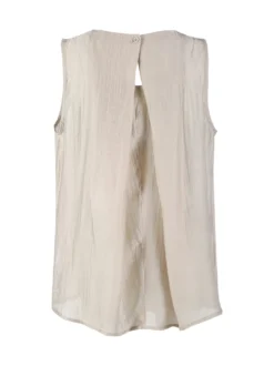 Sweet Miss Top donna tinta unita - beige