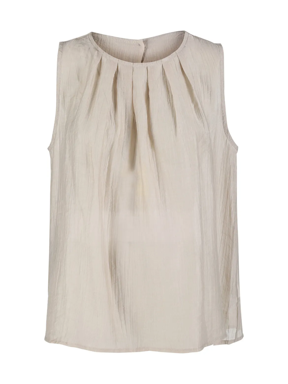 Sweet Miss Top donna tinta unita - beige