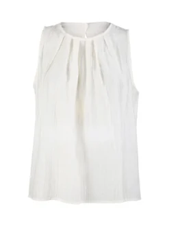 Sweet Miss Top donna tinta unita - bianco