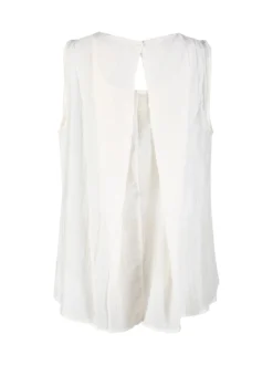 Sweet Miss Top donna tinta unita - bianco