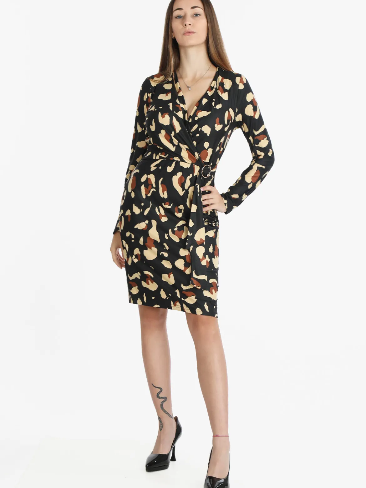 Sweet Miss Vestito con scollo a V e cintura da donna
