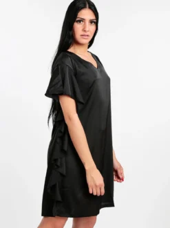 Sweet Miss Vestito donna con volant effetto raso