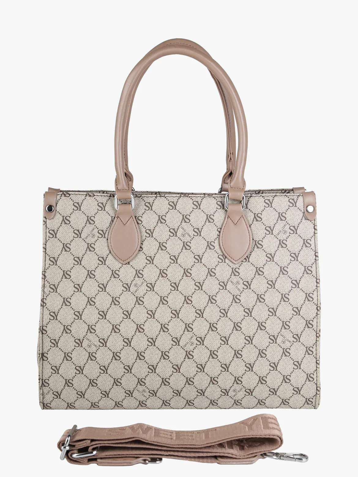 Sweet Years Borsa rigida da donna con stampe e doppi manici
