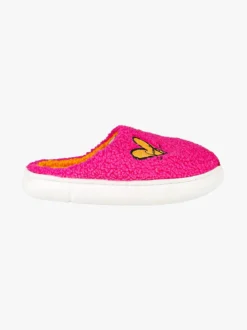 Sweet Years Pantofole donna invernali in tessuto orsetto - fucsia