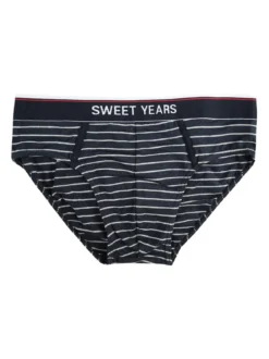 Sweet Years Slip a righe in cotone elasticizzato