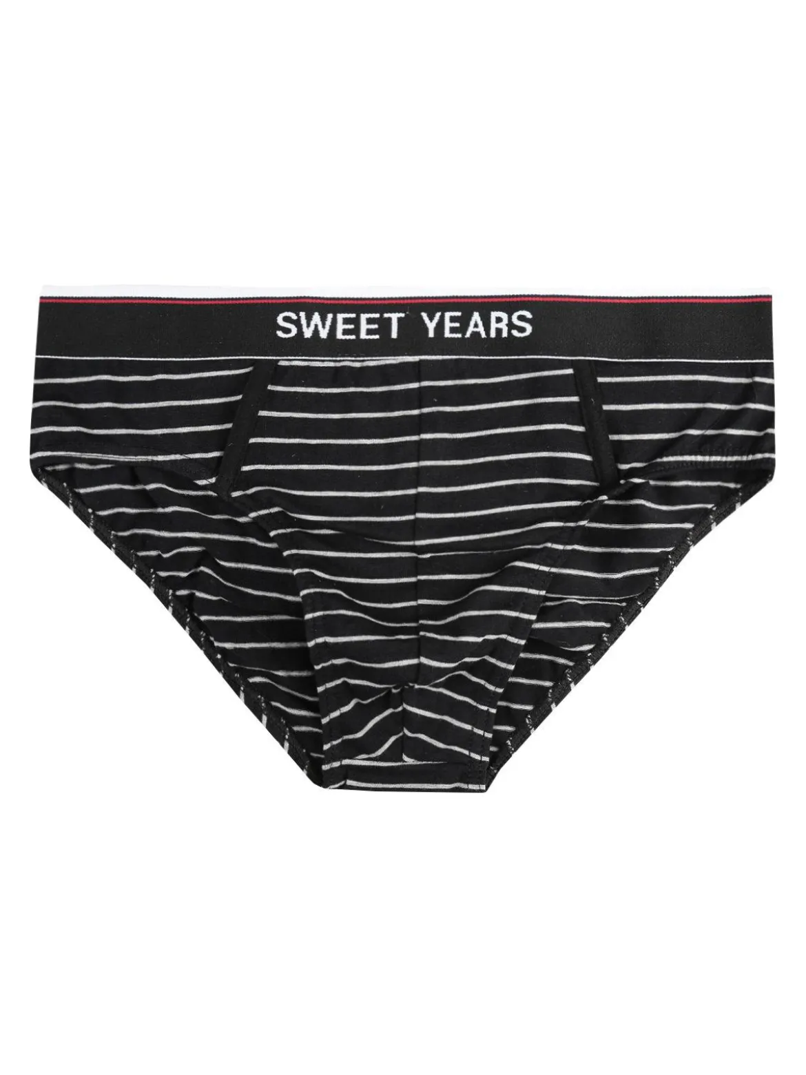 Sweet Years Slip a righe in cotone elasticizzato