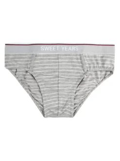 Sweet Years Slip a righe in cotone elasticizzato