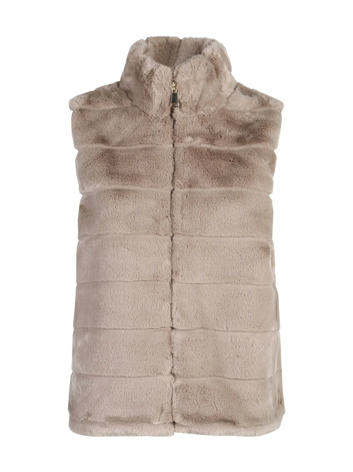 Swish Jeans Gilet donna in ecopelliccia - khaki