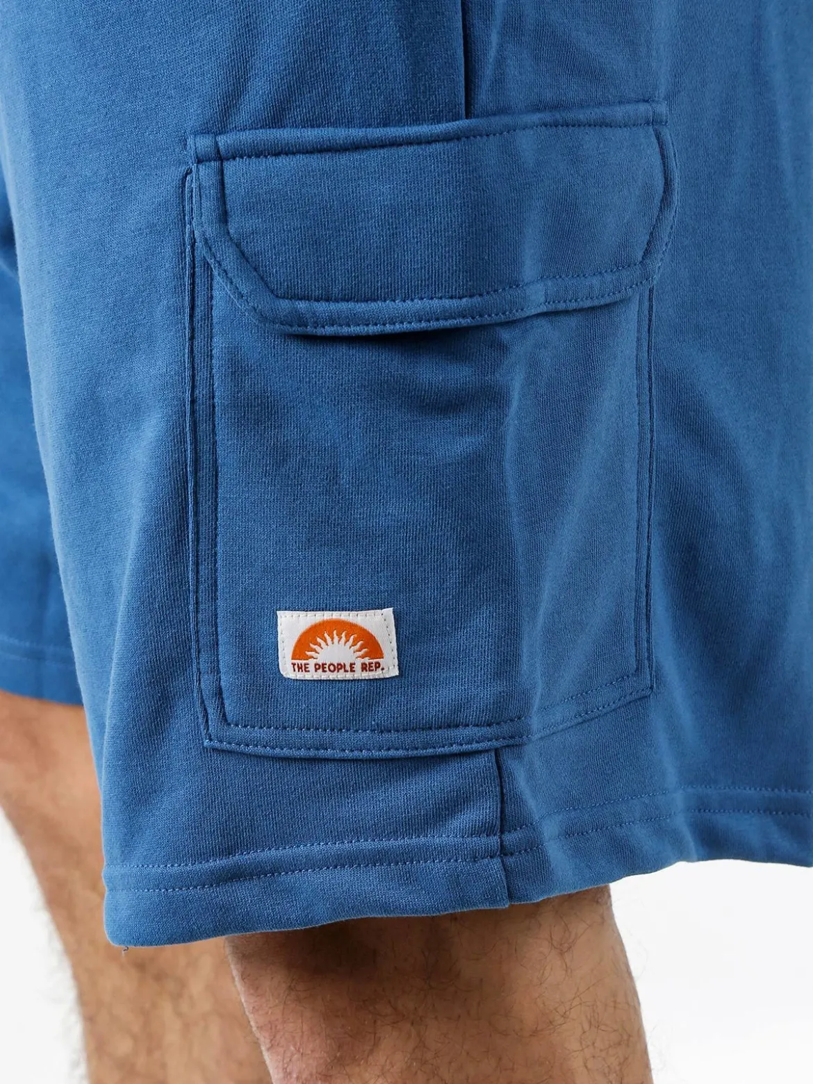 The People Rep Bermuda cargo da uomo con coulisse - blu