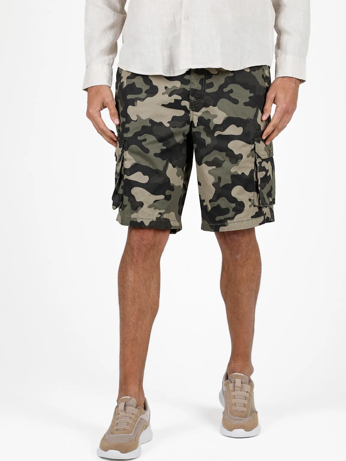 The People Rep Bermuda uomo militare con tasconi laterali