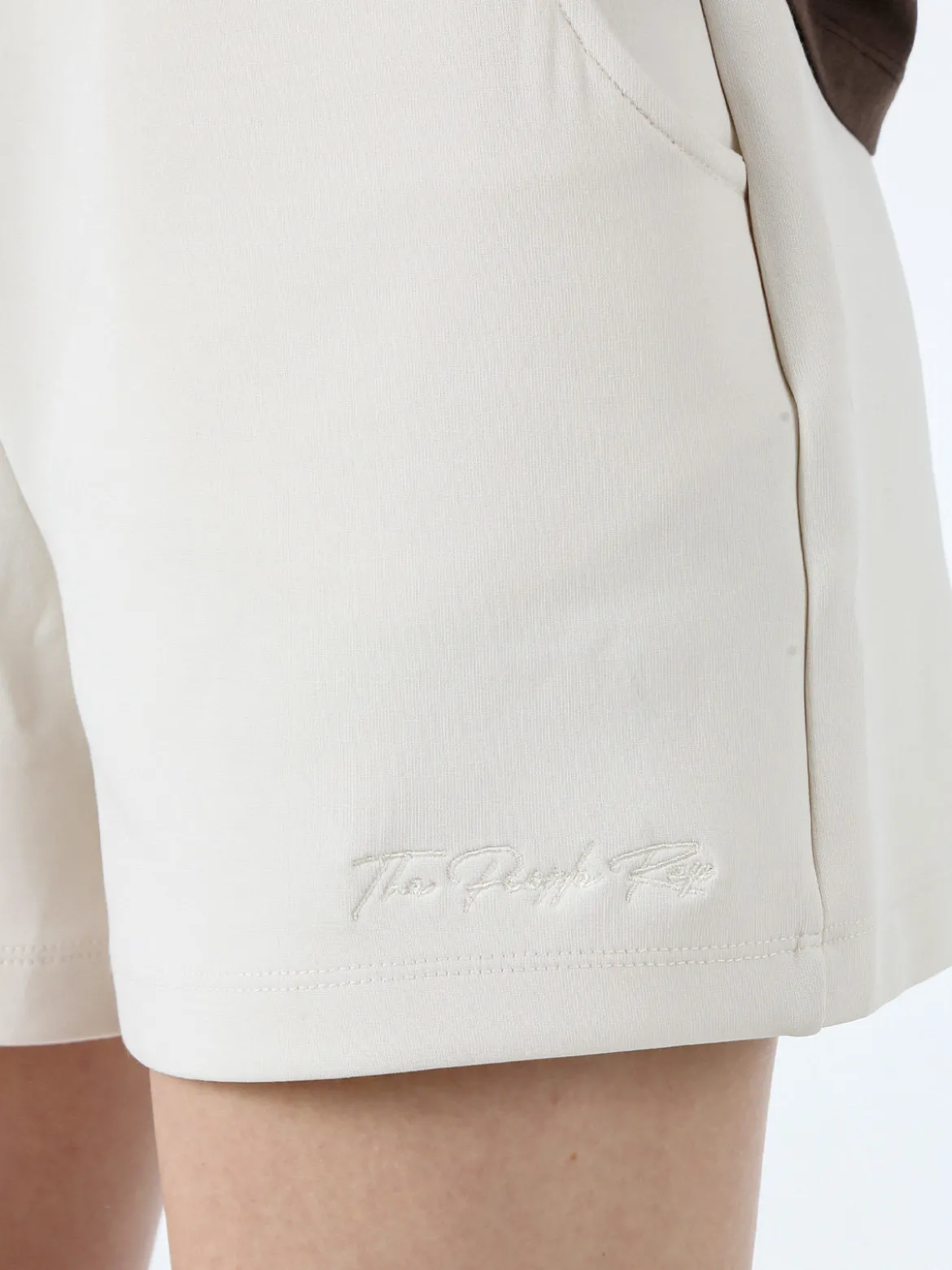 The People Rep Shorts donna con coulisse - beige