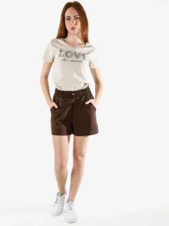 The People Rep Shorts donna con coulisse - moro
