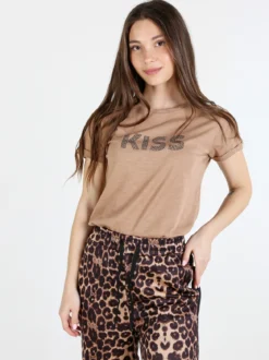 The People Rep T-shirt donna in cotone con borchie