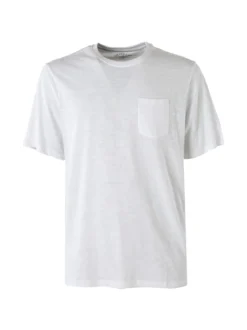 The People Rep T-shirt in cotone da uomo con taschino - bianco