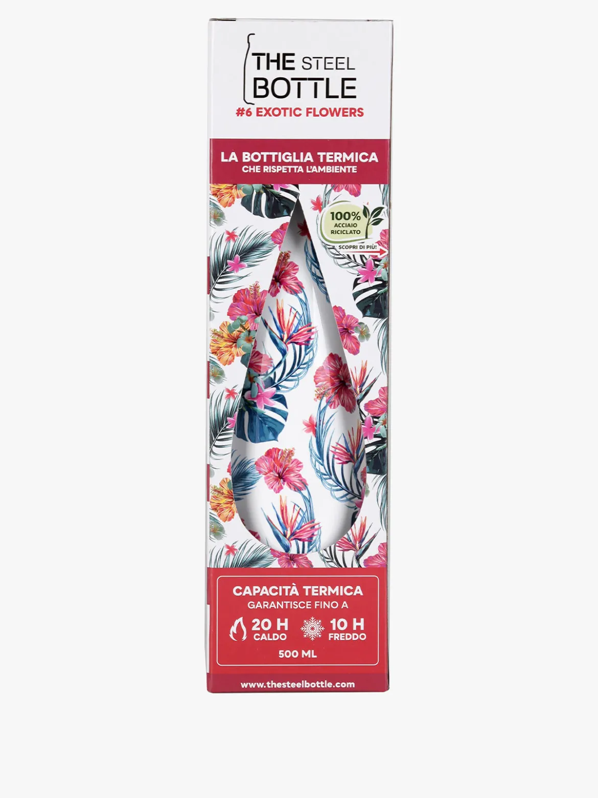 The Steel Bottle Borraccia termica 500 ML #6 EXOTIC FLOWERS