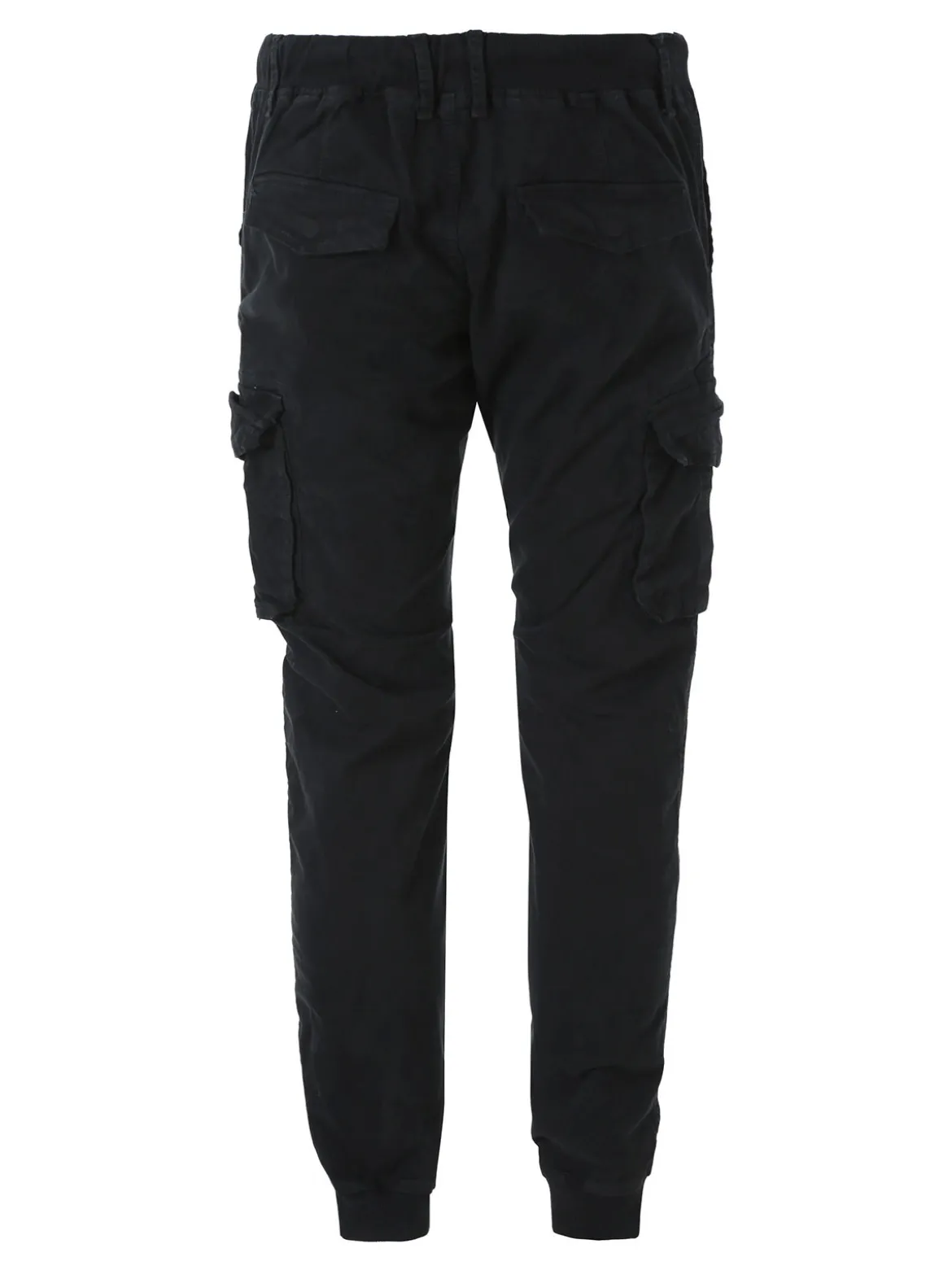 Tmk Pantaloni cargo da uomo in cotone con polsini - nero