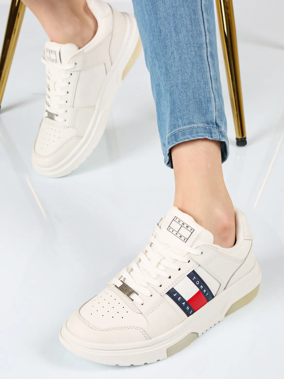 Tommy Jeans THE BROOKLYN Sneakers in pelle da donna
