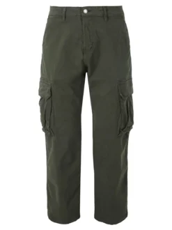 Tony Backer Pantaloni cargo da uomo a gamba dritta - militare