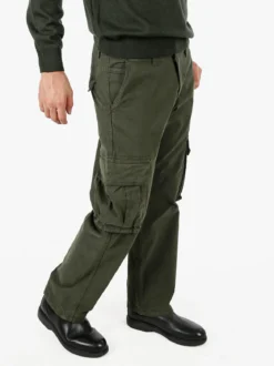 Tony Backer Pantaloni cargo da uomo a gamba dritta - militare