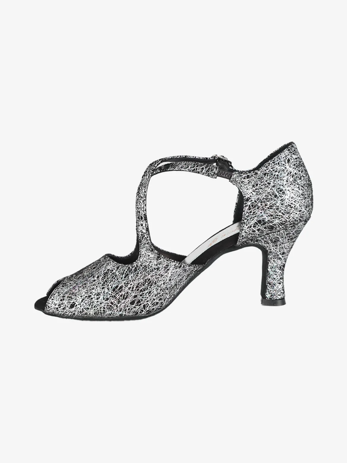 Top Dance Shoes Scarpe da ballo donna in pelle con tacco e puntale aperto