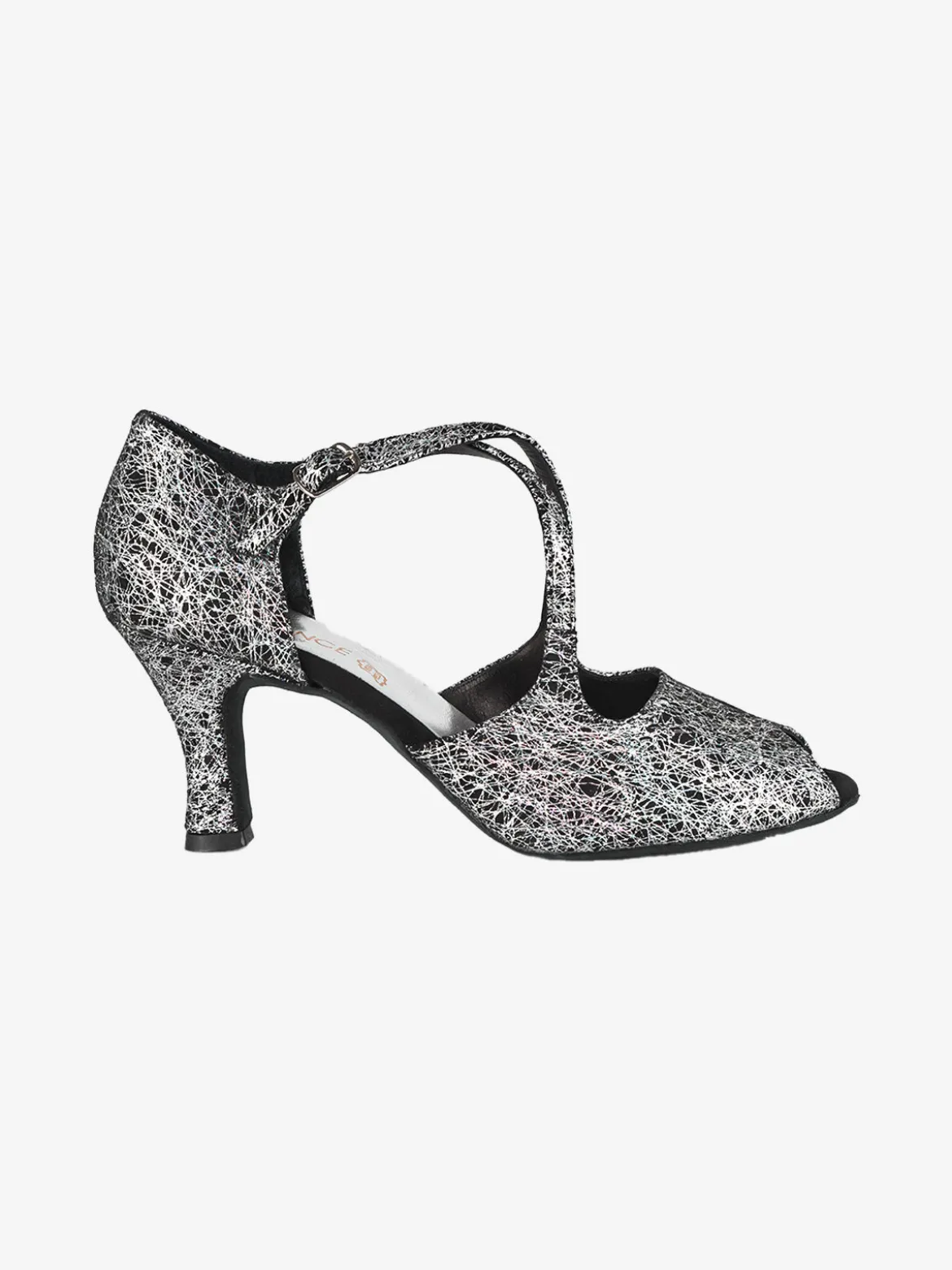 Top Dance Shoes Scarpe da ballo donna in pelle con tacco e puntale aperto