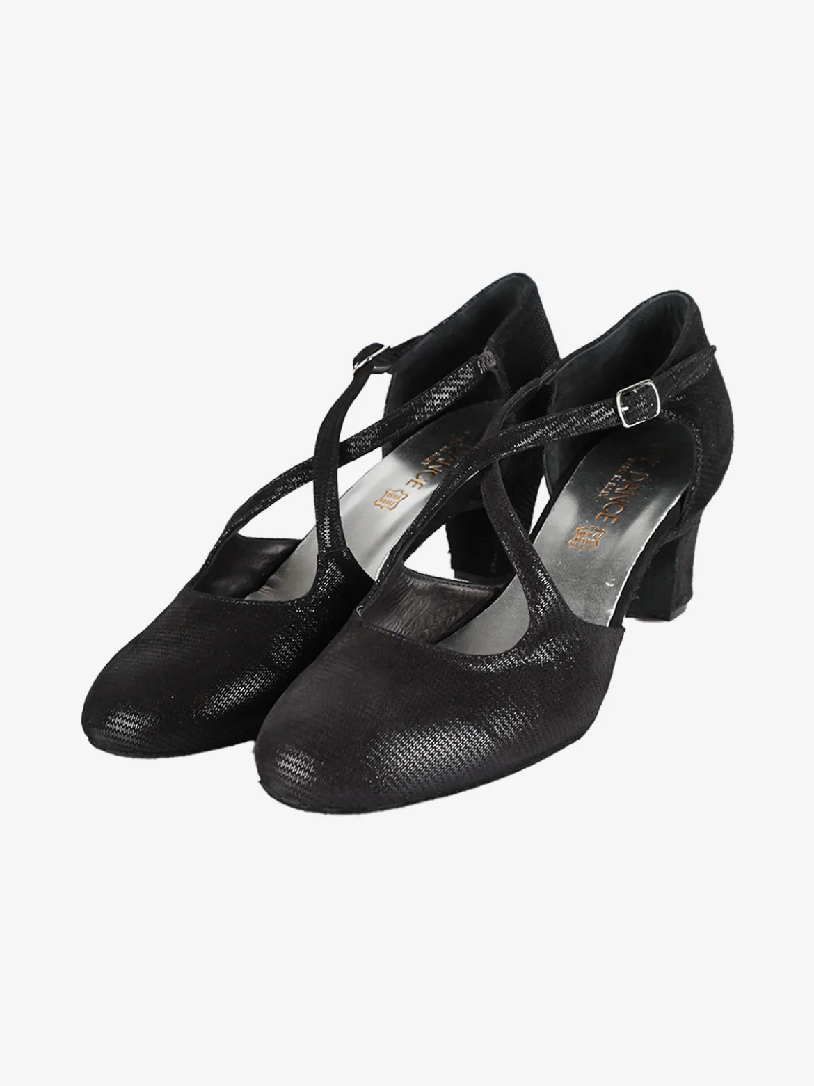 Top Dance Shoes Scarpe da ballo donna in pelle scamosciata con tacco