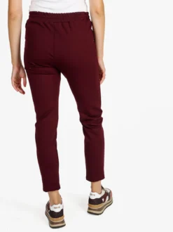 Top Trendy Pantaloni donna jogger con coulisse - bordeaux