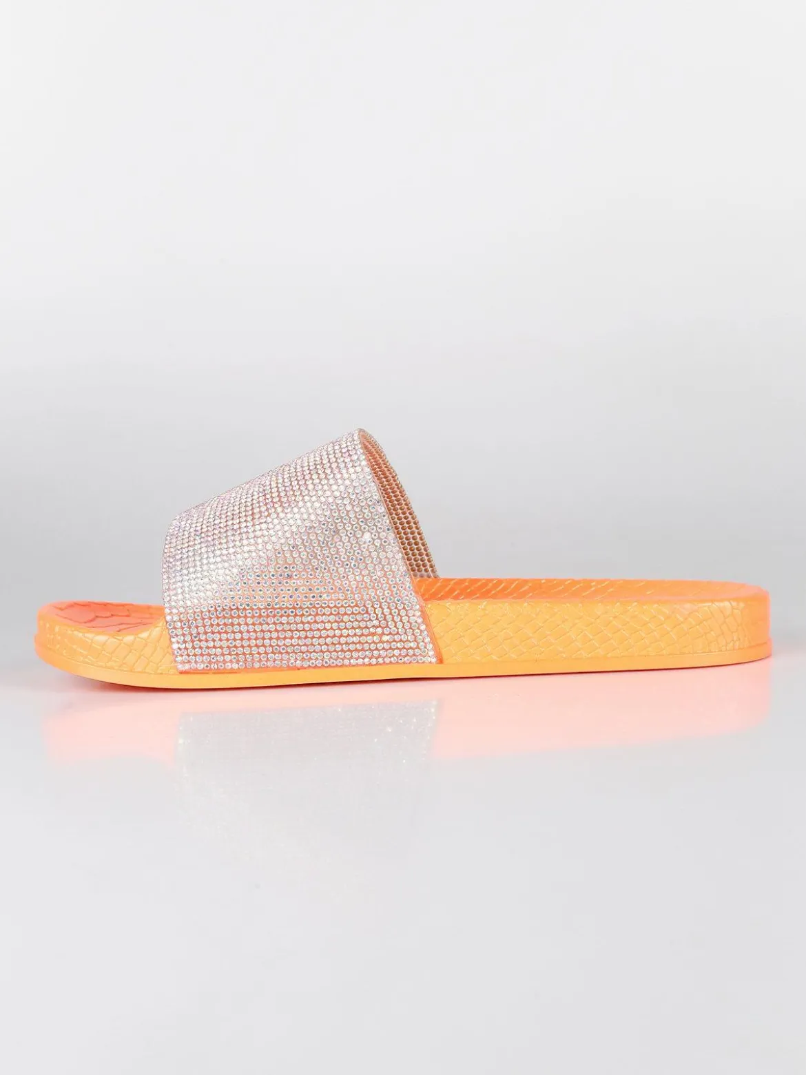 Trendy Too Ciabatte fluo con strass