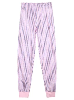 Trudi Pigiama lungo da bambina in cotone - rosa