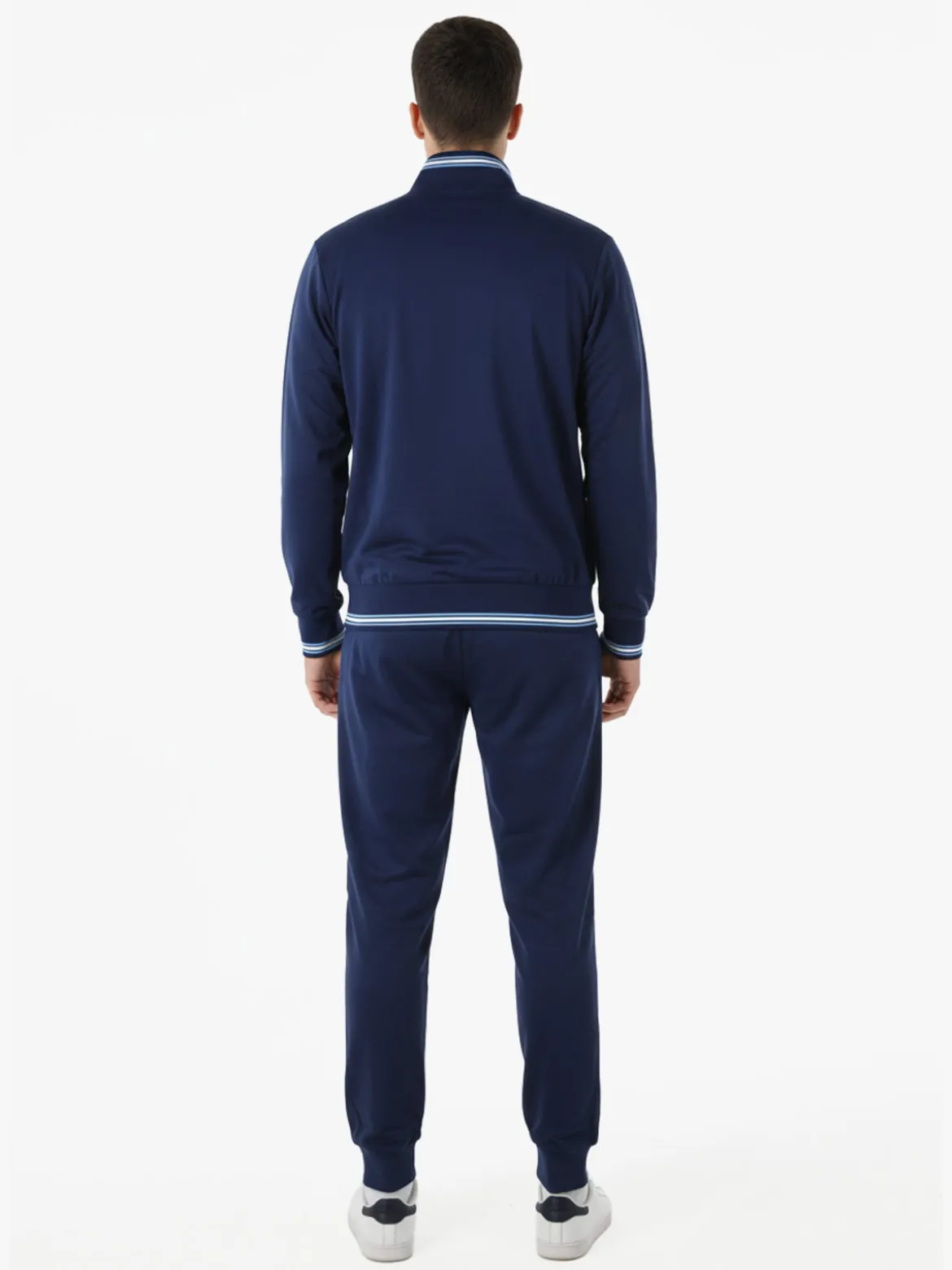 Umbro Completo tuta da uomo full zip in misto cotone - blu