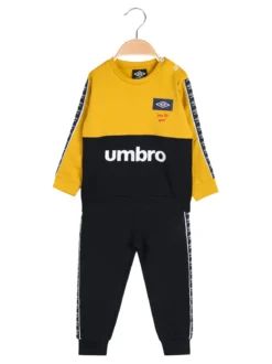 Umbro Completo tuta 2 pezzi da neonato in felpa con logo - giallo