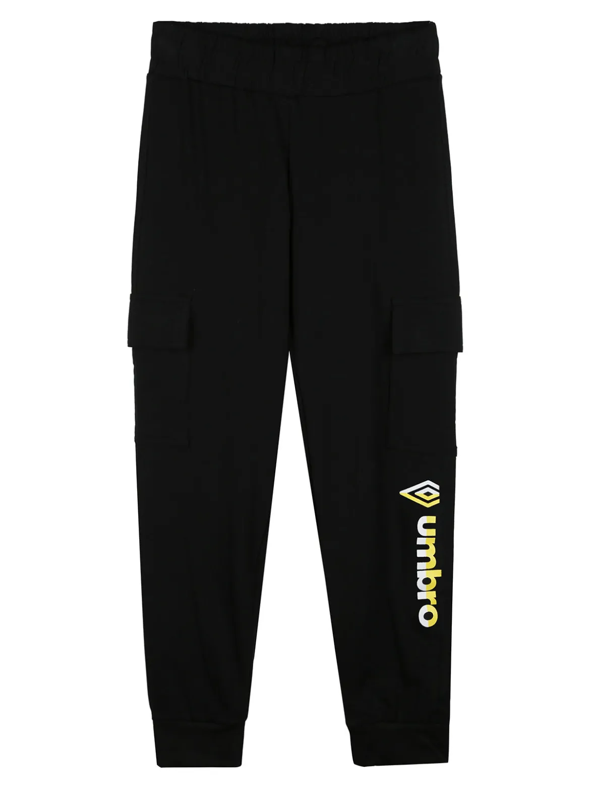 Umbro Completo tuta 2 pezzi da ragazzo full zip con pantaloni cargo - nero
