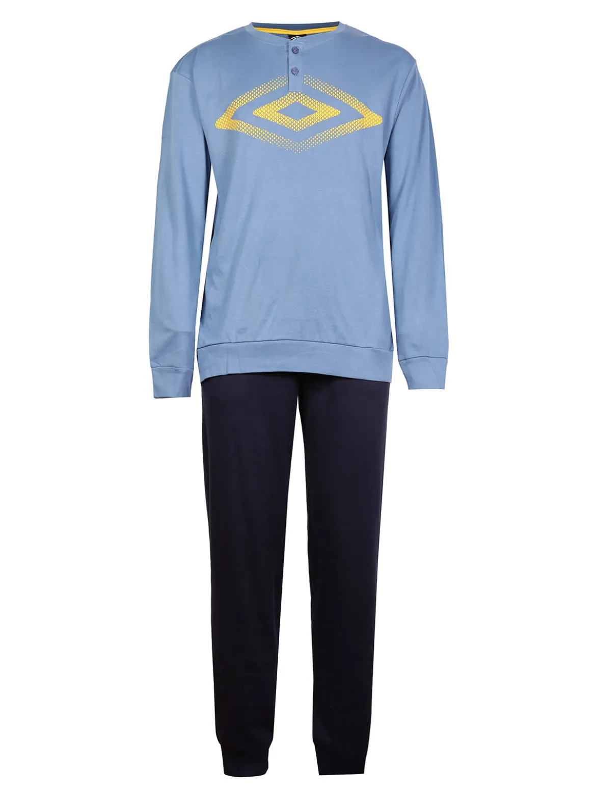 Umbro Pigiama lungo uomo in cotone con stampa