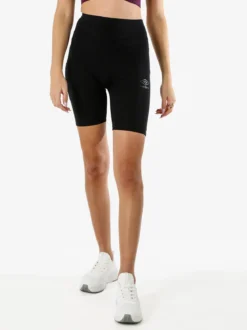 Umbro Shorts sportivi da donna in cotone elastico - nero