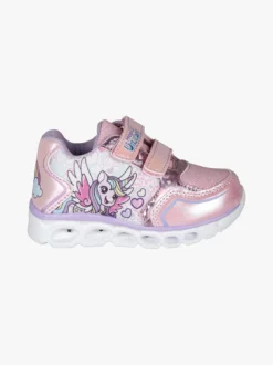 Unicorn Sneakers da bambina con luci e chiusura a strappo
