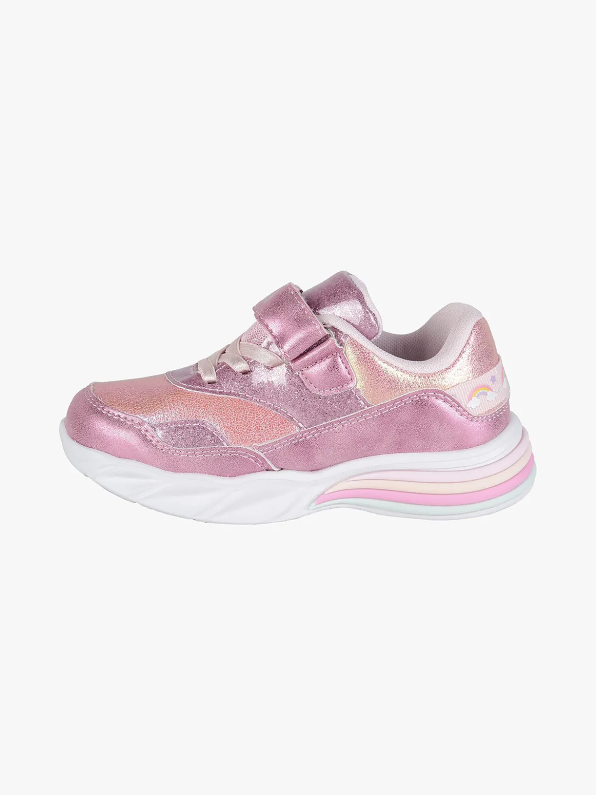 Unicorn Sneakers da bambina con strappo e luci