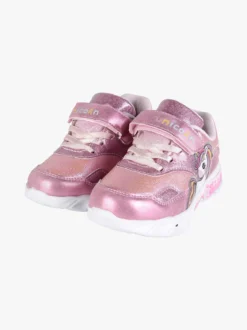 Unicorn Sneakers da bambina con strappo e luci