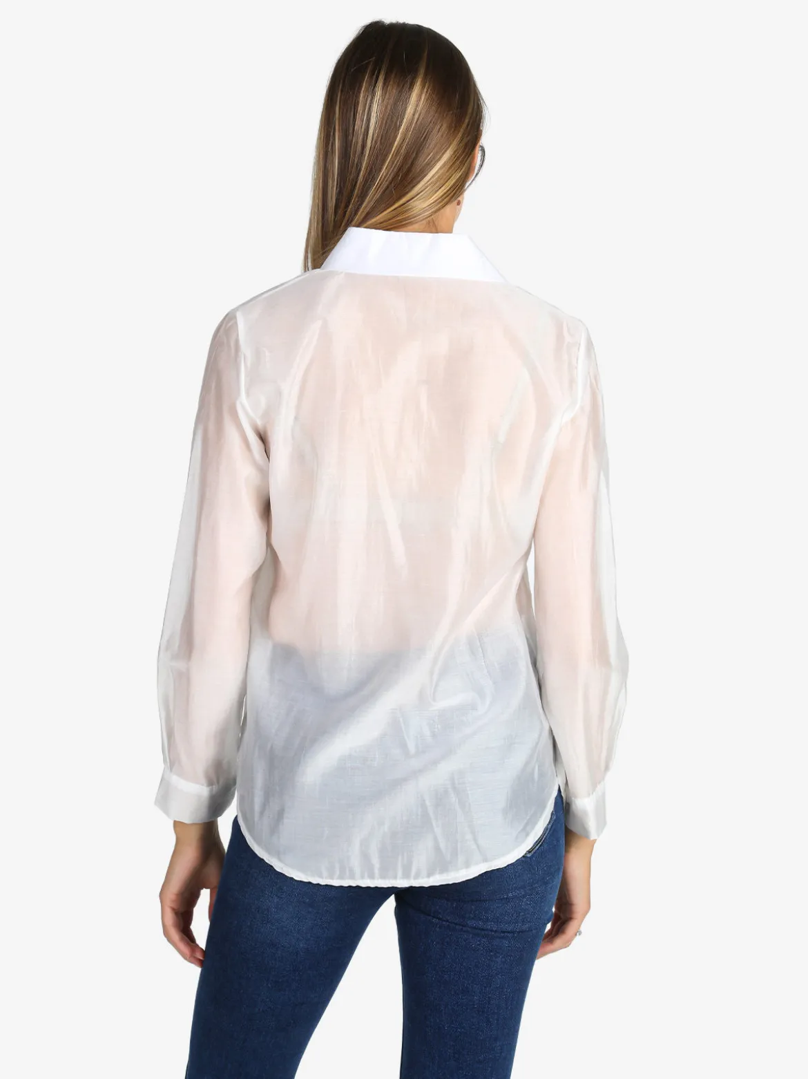 Unique Camicia donna a maniche lunghe - bianco