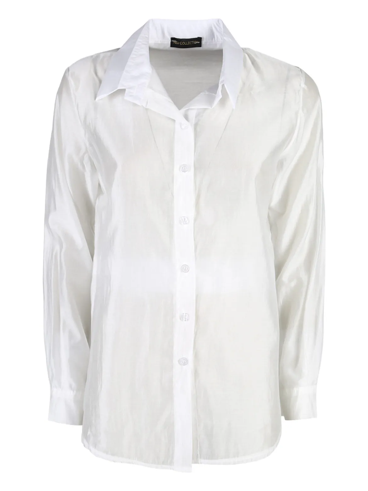 Unique Camicia donna a maniche lunghe - bianco