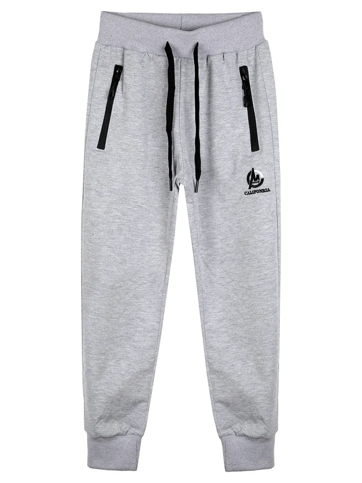 Urchin Pantaloni tuta da ragazzo con coulisse e polsini - grigio